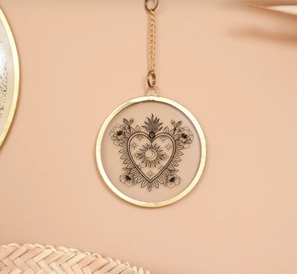Cadre en verre Moon in the Heart